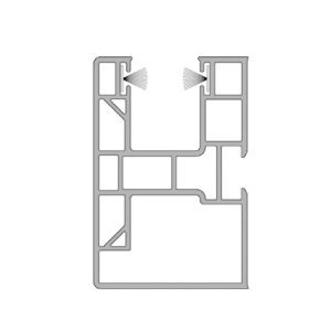 Aluprof PVC-Mini Führungsschiene PP60/12