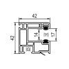 Aluplast PVC Einzelführungsschiene Maxi-L 120429