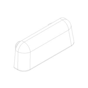 Deceuninck Inoutic Wasserschlitzkappe Schwarz 15030 Set