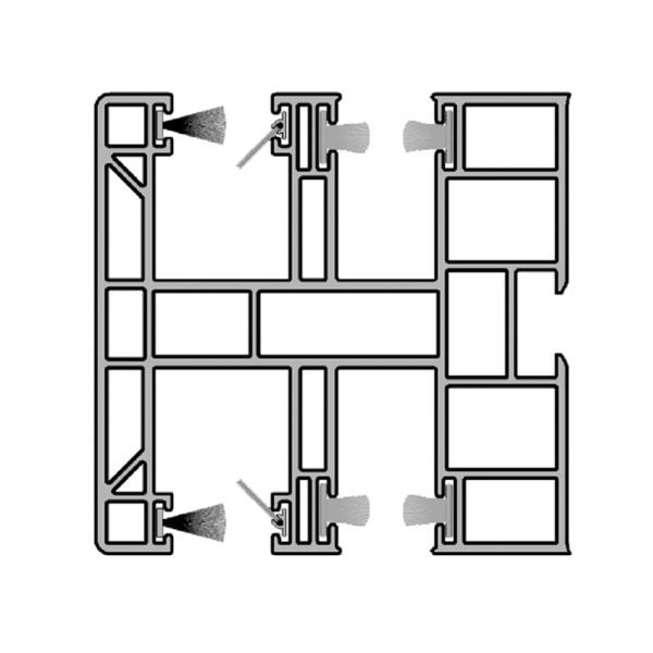 Aluprof PVC-Mini Führungsschiene PPDM-P60/12