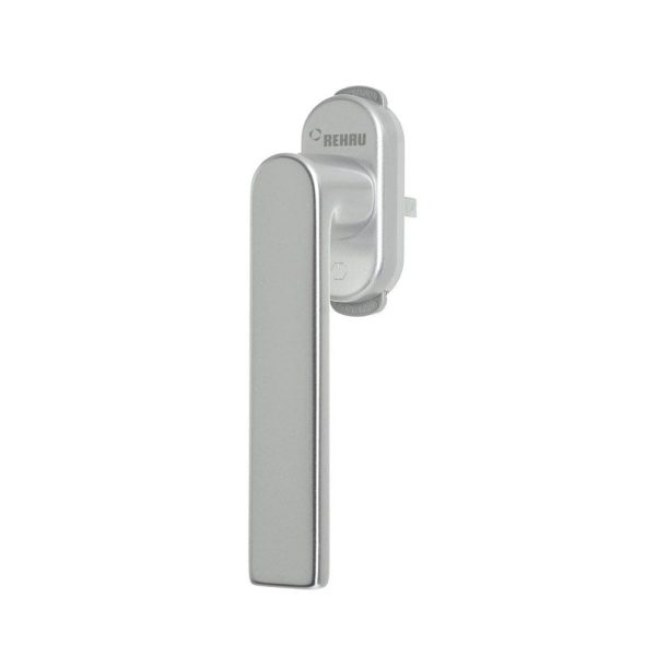 Rehau Fenstergriff Linea mit Kindersicherung Silber