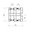Aluprof PVC-Mini Führungsschiene PPDMW-P60/12
