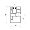 Aluprof PVC-Mini Führungsschiene PP60/12