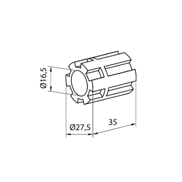 Aluprof Kapseladapter AOBS/T