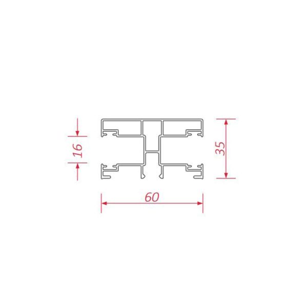 BeClever ALU Maxi Doppelführungsschiene CBPG03