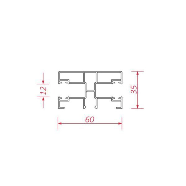 BeClever ALU Mini Doppelführungsschiene CBPG07