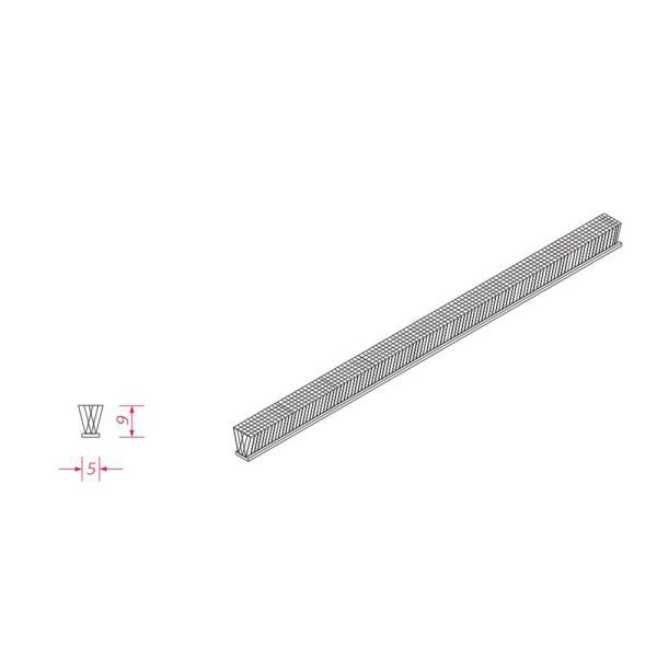 BeClever Bürstendichtung AZ für Führungsschiene 5x9mm CBAI08