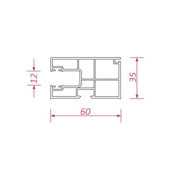 BeClever PVC Mini Einzelführungsschiene CBPG08