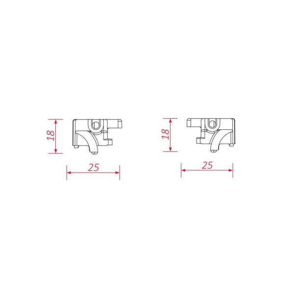 BeClever Raffstore Einlauftrichter CBAT07 (L) + (R)