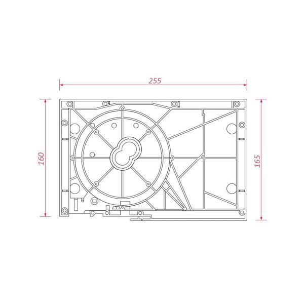 BeClever Seitenwand des Kastens 165x255 CB AE 10