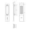 GU HS Griffmuschel Eckig 9-29992-01-0 Silber EV1 Bautiefe 11mm