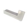 Gutmann Alu-Borstück B404 130mm 592374 Weiss RAL9016 Links