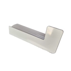 Gutmann Alu-Borstück B404 130mm 592374 Weiss RAL9016 Links
