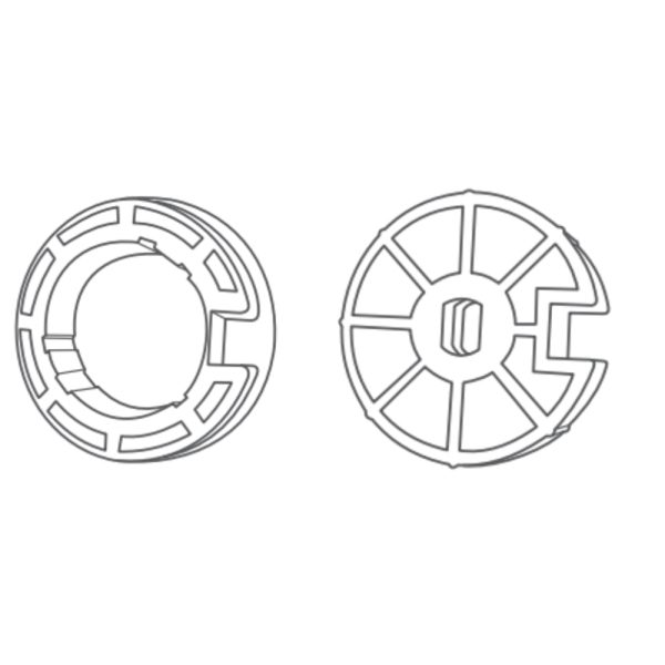 Portos Adapterset Ø60 mm für Rundwelle Ø78
