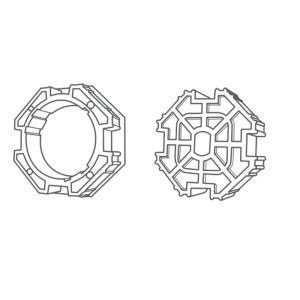 Portos Adapterset 8-kant Ø60 mm für SW70