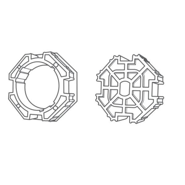Portos Adapterset 8-kant Ø60 mm für SW70
