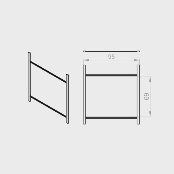 Portos Raffstore Schlaufenband Seilleiter C80