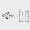 Portos Raffstore Untere PVC-Endkappe der Führungsschiene F-FBR-010