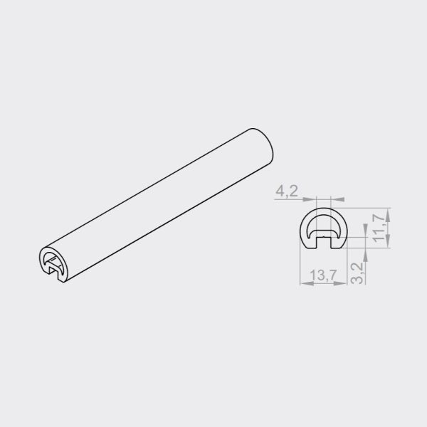 Portos Raffstore Wickelrohr F-R-060