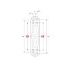Roto Alu Fenstergriff Rotoline Getriebe 26 in Weiss 377477