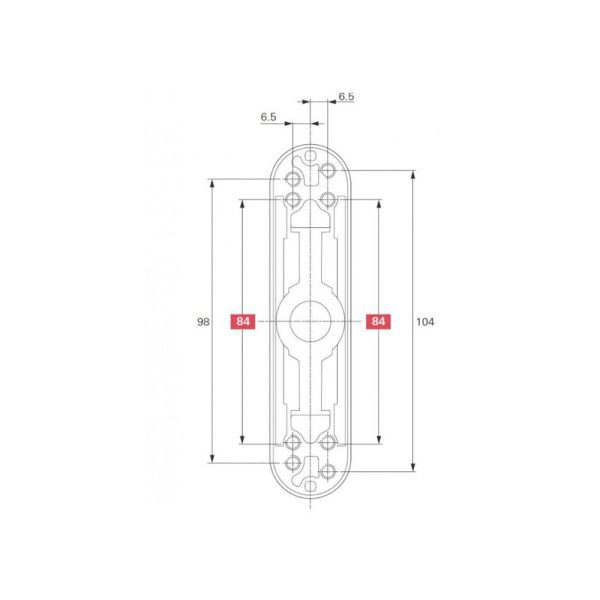 Roto Alu Fenstergriff Rotoline Getriebe 26 in Weiss 377477