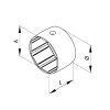 Aluprof Adapterring für Durchmesseränderung von 40 bis 50mm SW40 - Fenstergigant