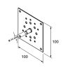 Aluprof Antriebsbefestigungsplatte 100x100mm - Fenstergigant