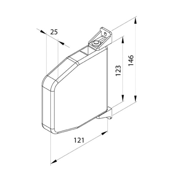 Aluprof Aufputz Schnurwickler für Ø 4,5mm Schnur bis 3,8m - Fenstergigant