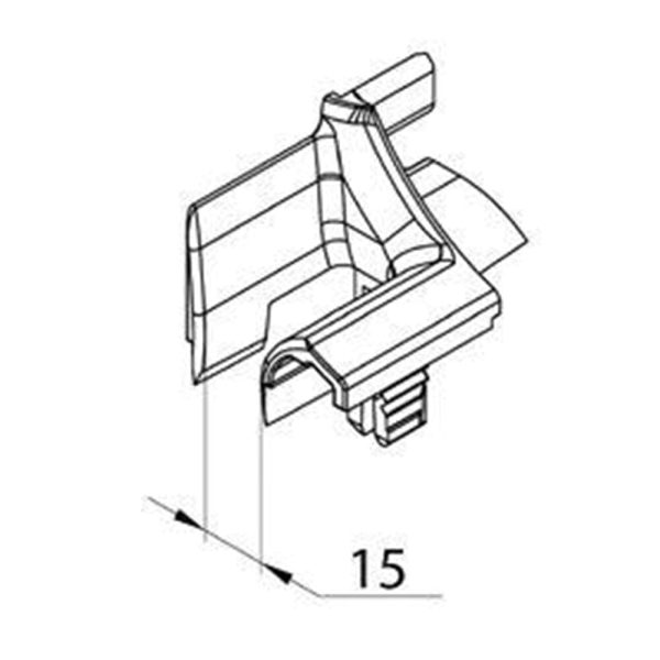 Aluprof Eko Okna Einlauftrichter für Führungsschiene PP66, PPW80 - Fenstergigant