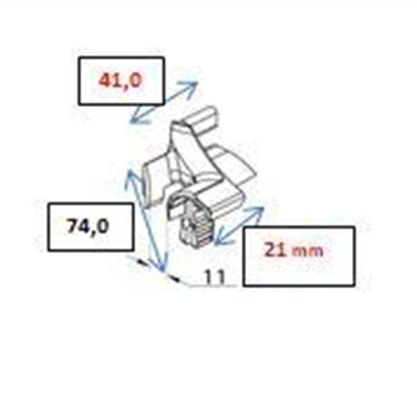 Aluprof Eko Okna Einlauftrichter Vorbaurollladen für Führungsschiene PP45 - Fenstergigant