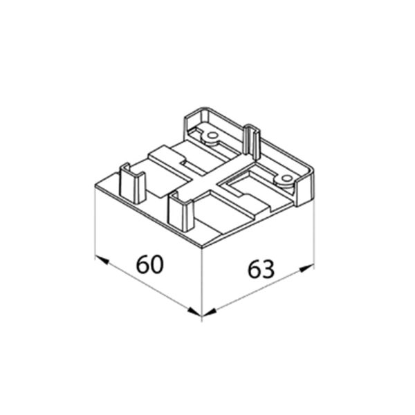 Aluprof Endkappe für Führungsschiene PPDM 60/12 PPDM 60/17 Set - Fenstergigant