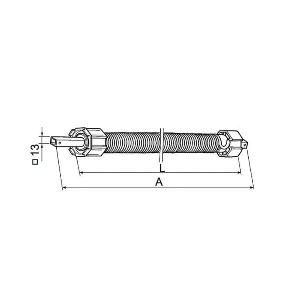 Aluprof Federwelle SW40 25kg