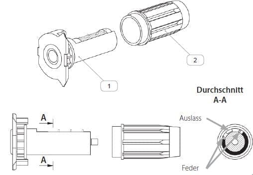 Aluprof Jalousien Rollo Federmechanismus - Fenstergigant