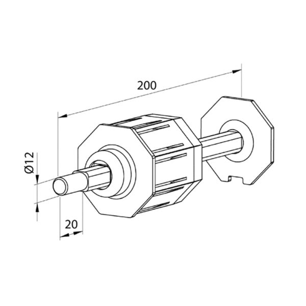 Aluprof Rolltor PVC Kapsel SW60 mit verstellbarem Stift
