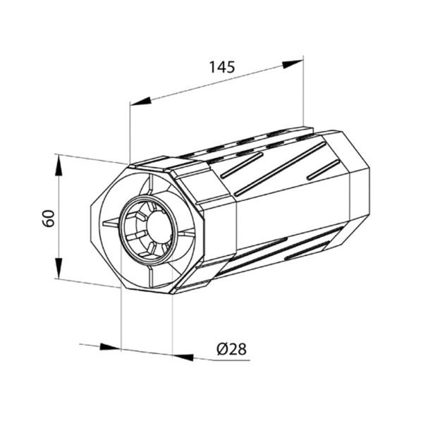 Aluprof Walzenkapsel SW60 145mm - Fenstergigant