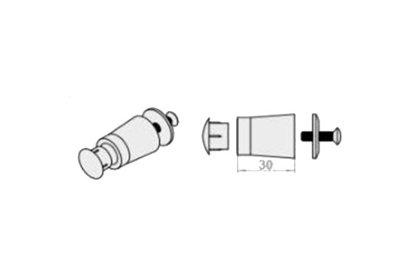 Anschlagstopper 30mm für Rollladenendleiste Set - Fenstergigant