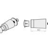 Anschlagstopper 40mm für Rollladenendleiste Set - Fenstergigant