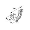 Anschraublagerschale PVC für SW 60 - Fenstergigant