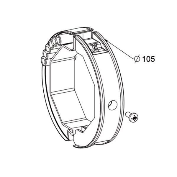 Befestigungsring Halb-Ringe für Rolltore für SW70