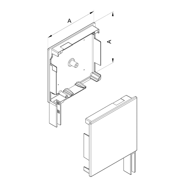 Aluprof Blendenkappen Seitenblende 90° BS165 - Fenstergigant