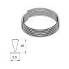 Bürstendichtung für Rolladen Führungsschiene 5,5x10mm - Fenstergigant