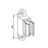 Eckermann Kurbelhalter Rastbar Grau 17228