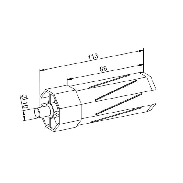 Eckermann Mini-Kapsel mit außenliegendem Stift für SW40