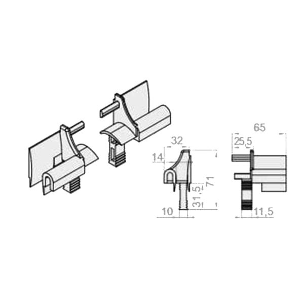 Einlauftrichter für PA 52 und PVC 52 - Fenstergigant