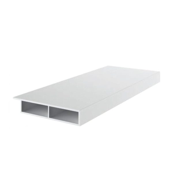 Exte PVC Deckleiste 50/7 mit Nase und Selbstklebend