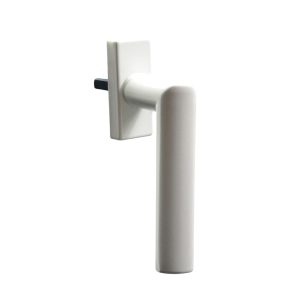 Fam Fenstergriff Standard Links Gerunded RAL9016 Weiß 35mm Stiftlänge - Fenstergigant