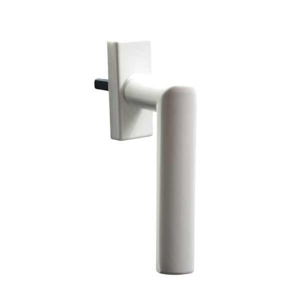 Fam Fenstergriff Standard Links Gerunded RAL9016 Weiß 35mm Stiftlänge - Fenstergigant