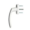 Fenstergriff Stiftlänge 40mm Weiss RAL 9016 - Fenstergigant