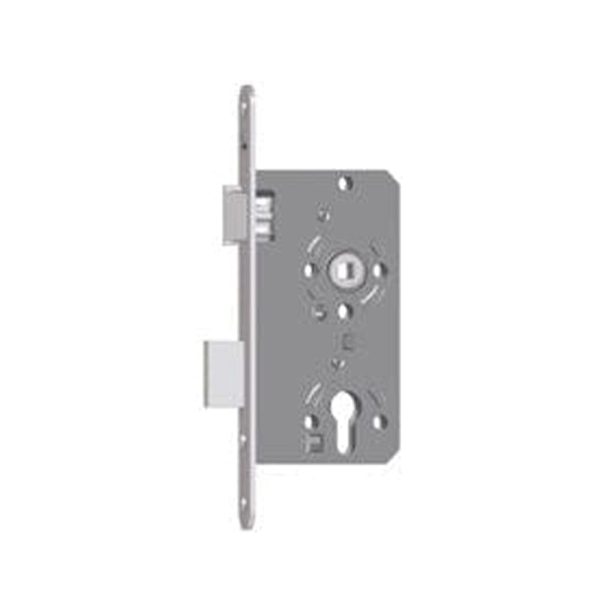 Gelbrot Einsteckschloß 55 Dorn 20 Stulp PZW 72 8mm Nuss RS silberfarbig Klasse 2