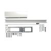 GEZE Türschliesser TS 3000 V mit Gleitschiene und Montageplatte RAL 9016 - Fenstergigant